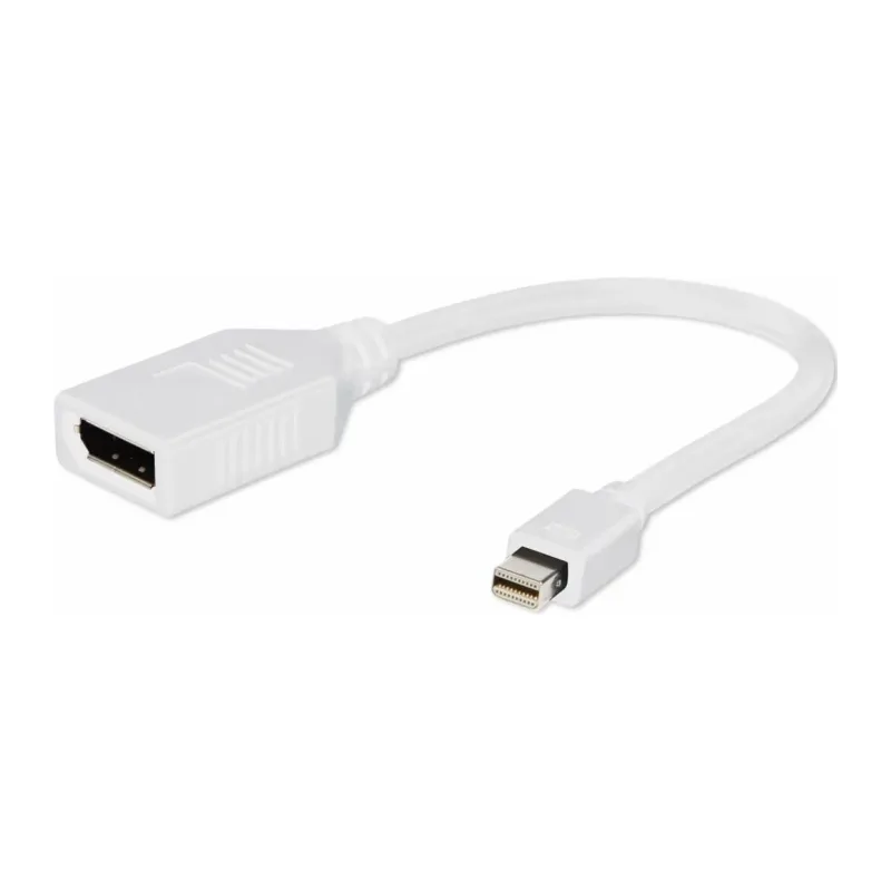 Переходник Cablexpert DisplayPort 0.1m White (A-mDPM-DPF-001-W )