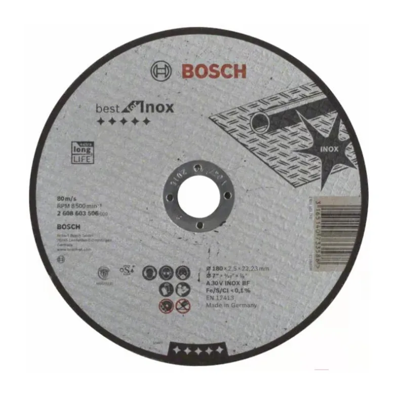 Отрезной круг Bosch 180x2.5 Best for Inox 2.608.603.506