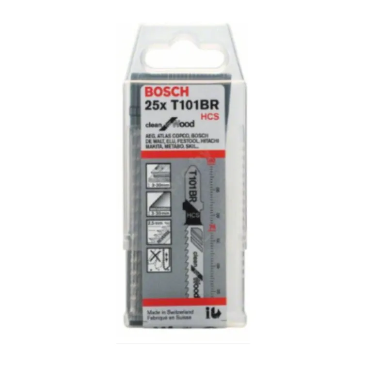 Пилка для лобзика Bosch T 121 AF Speed for Metal 25шт 2.608.636.700