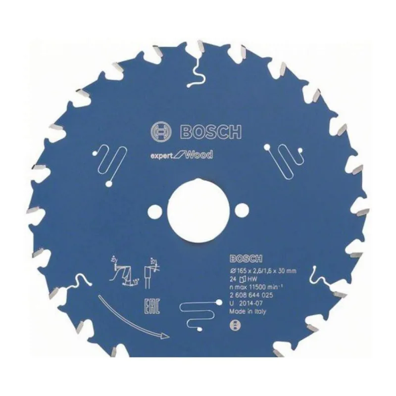 Диск пильный Bosch Expert for Wood 165x30x2.6/1.6x24T 2.608.644.025