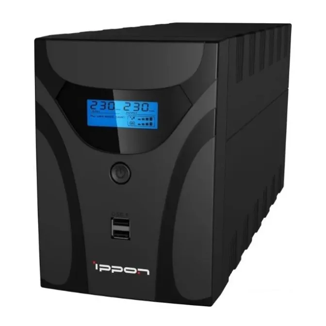 Источник бесперебойного питания Ippon Smart Power Pro II Euro 1600 960Вт 1600ВА черный (1029742)