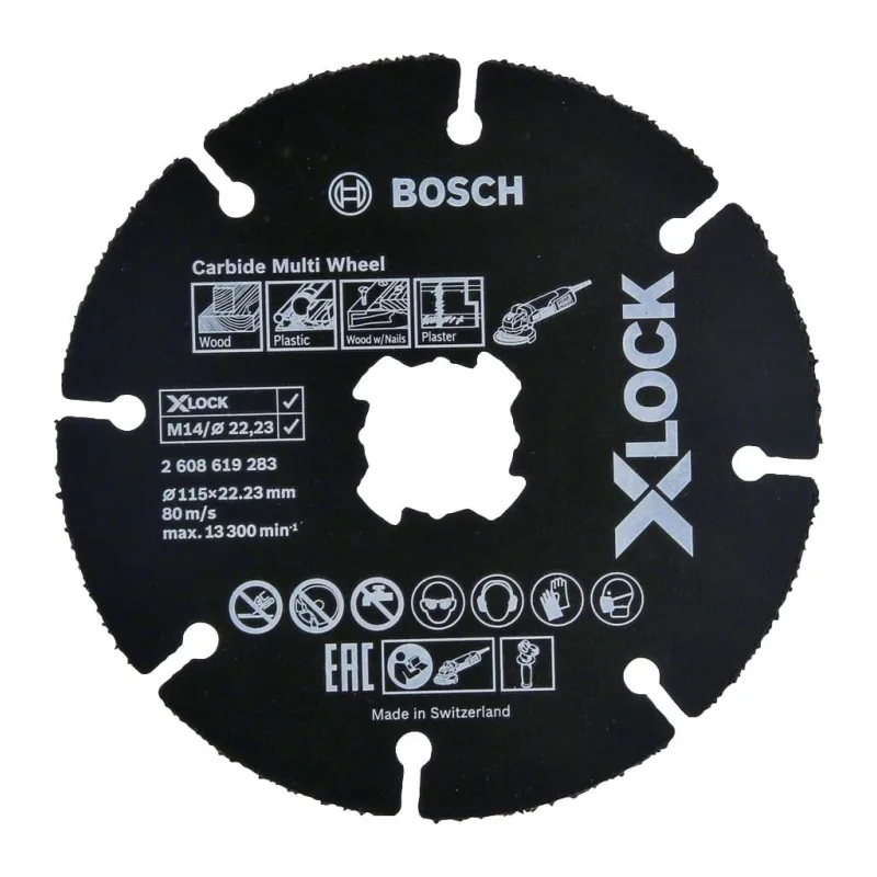 Отрезной круг Bosch Multi Wheel D125 22 мм X-LOCK 2.608.619.283