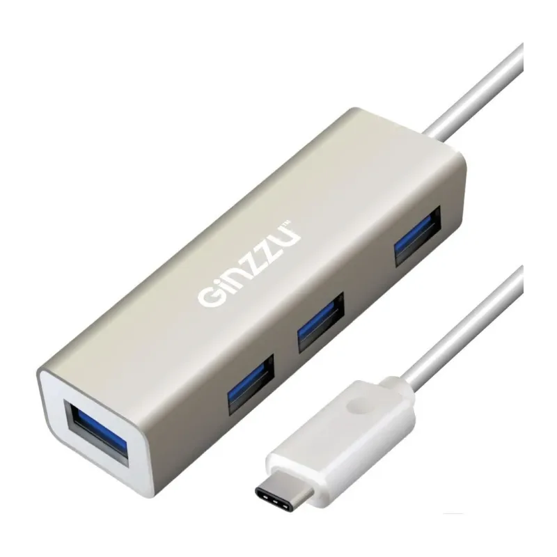 USB-хаб Ginzzu GR-518UB черный