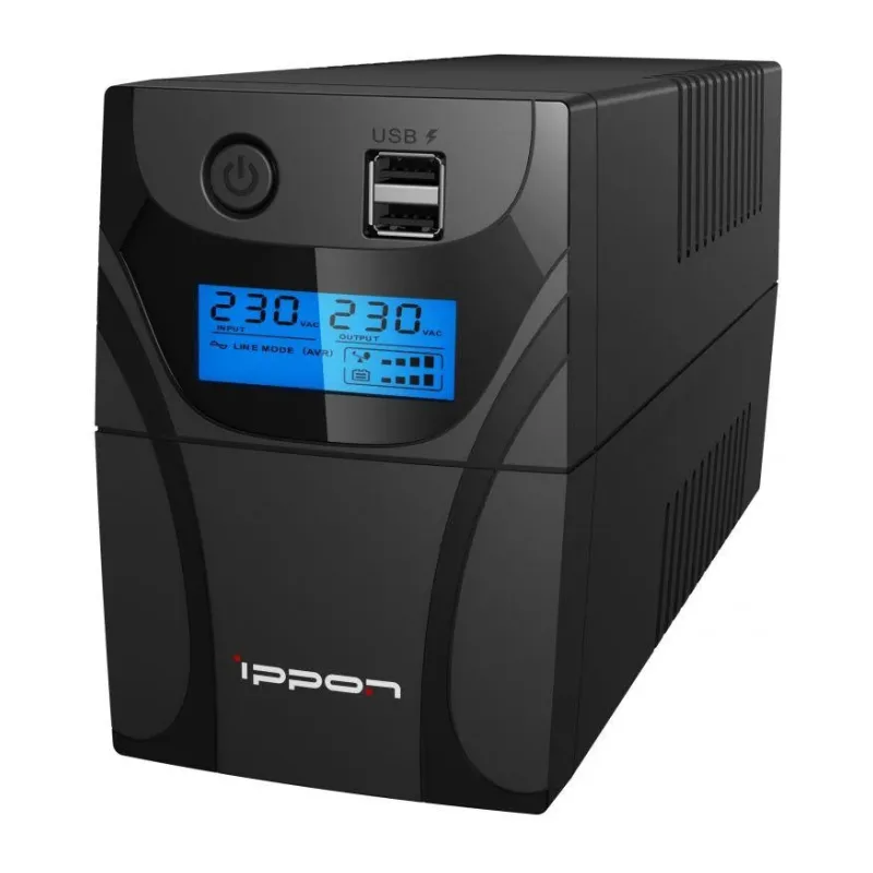 Источник бесперебойного питания Ippon Back Power Pro II Euro 650 360 Вт 650 ВА черный (1005511)