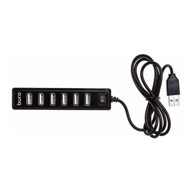 USB-хаб Buro BU-HUB7-1.0-U2.0 черный