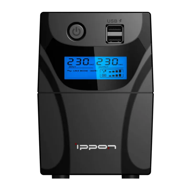 Источник бесперебойного питания Ippon Back Power Pro II 800 черный (1030309)