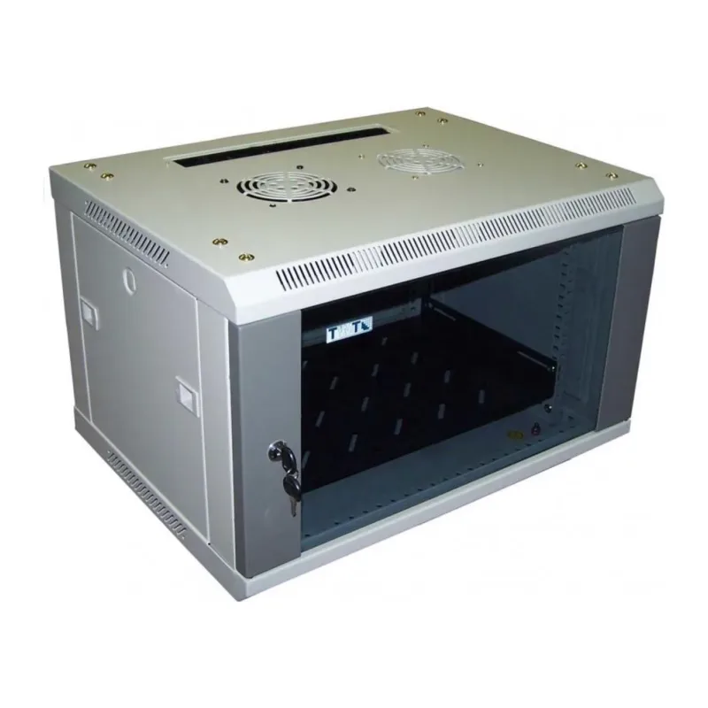 Шкаф телекоммуникационный TWT TWT-CBWPG-9U-6X4-GY серый