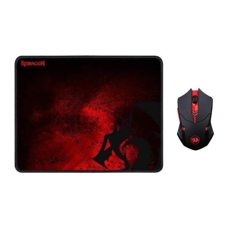 Мышь Redragon M601WL-BA с ковриком Black (78227)