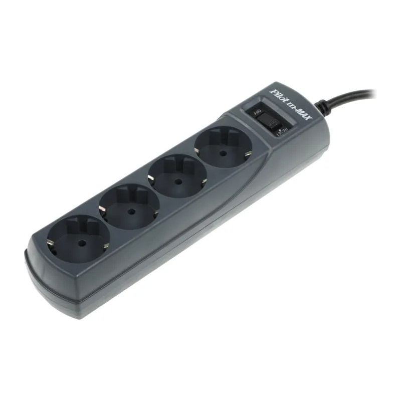 Сетевой фильтр ZIS Pilot m Max 4 euro outlets 3m Black