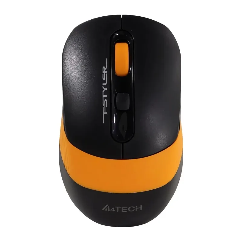 Мышь A4Tech Fstyler FG10 черный/оранжевый