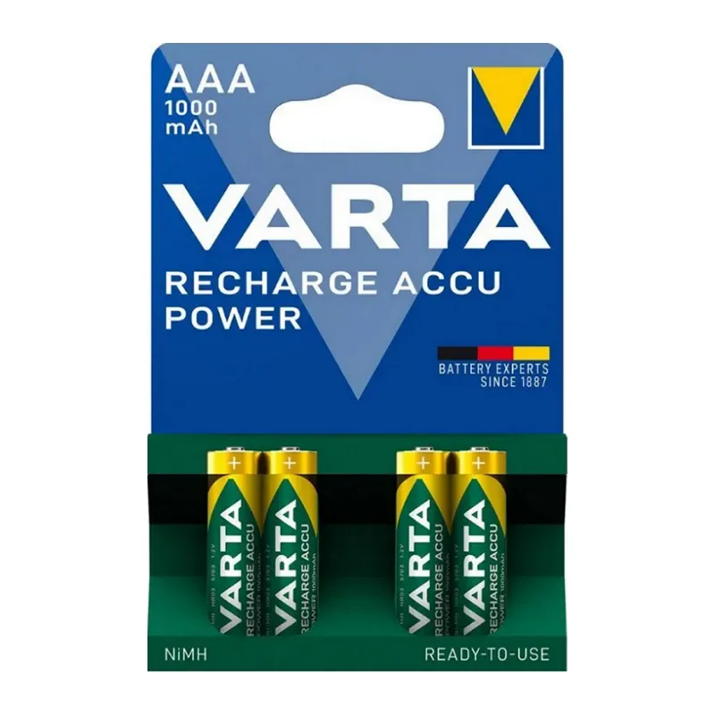 Аккумулятор Varta AAA 1000 mAh 4BP