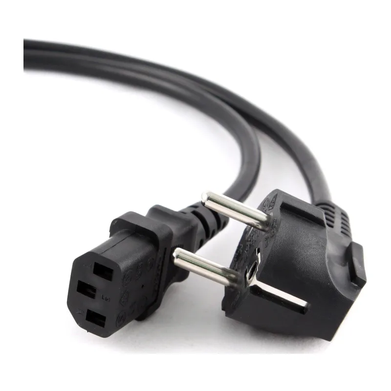 Кабель питания Cablexpert PC-186, 1.8м, Schuko- C13, 6А, черный с заземлением
