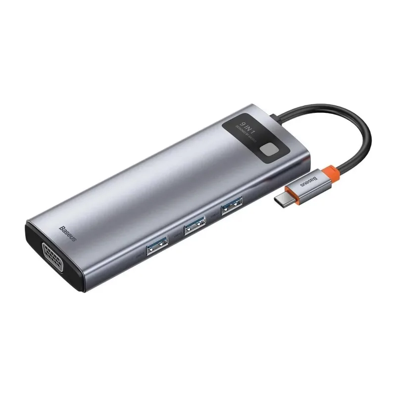 USB-хаб Baseus Metal Gleam Space Gray (CAHUB-CU0G)