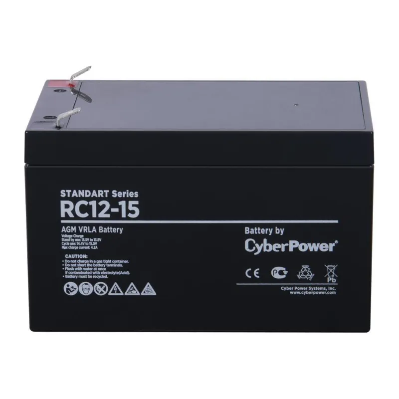 Аккумулятор для ИБП CyberPower 12V 15 Ah (RC 12-15)