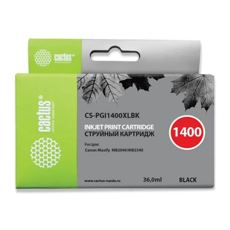 Картридж Cactus CS-PGI1400XLBK Black