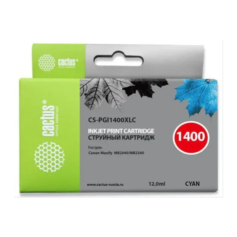 Картридж Cactus Cactus CS-PGI1400XLC синий