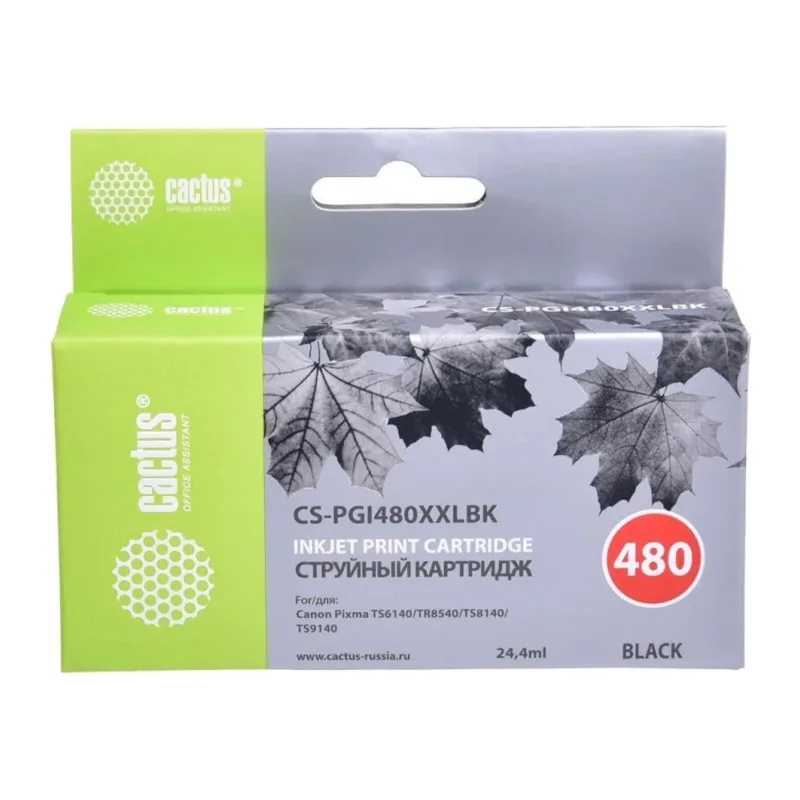 Картридж Cactus CS-PGI480XXLBK Black