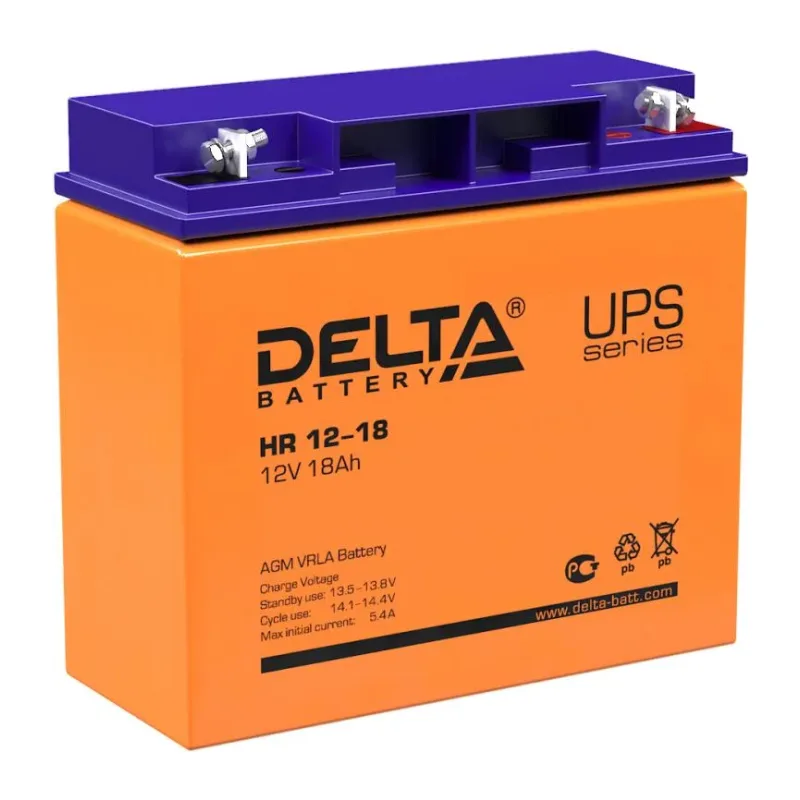 Аккумулятор для ИБП Delta HR 12-18