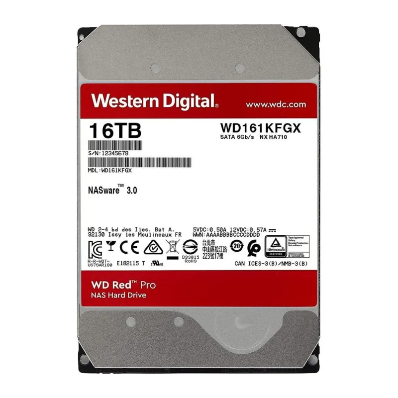 Жесткий диск WD Red Pro 16TB (WD161KFGX)